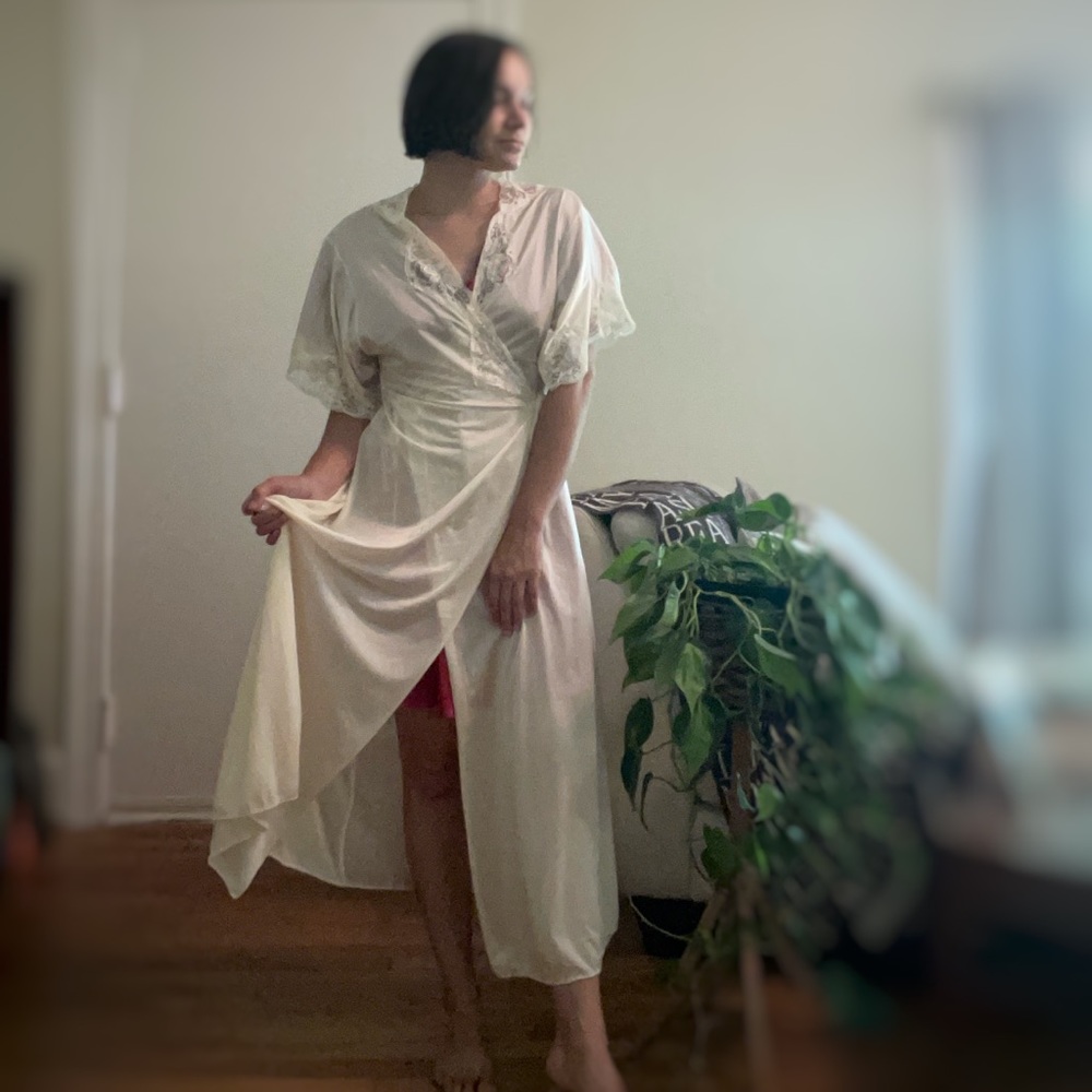 Vintage Olga Floor-length Nightgown